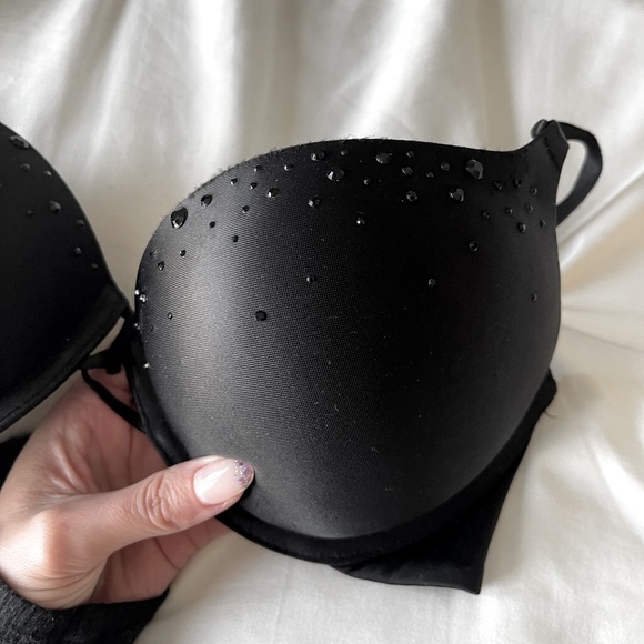VS Miraculous Bombshell PushUp Bra Black with Sequins - Picture 2 of 4
